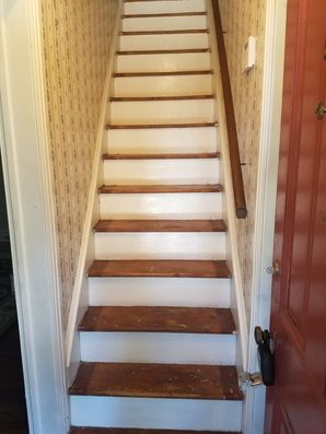 Before & After - Stair Risers Painting - Abington, PA (2)